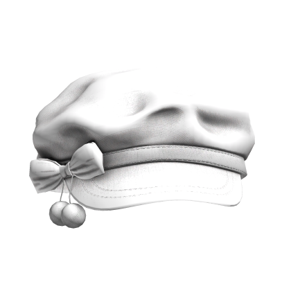 Cute Soft Fluffy Beret Cap (White)