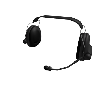 Black Tactical Headset Roblox item