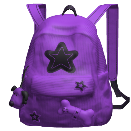 Purple Star Y2K Streetwear Backpack