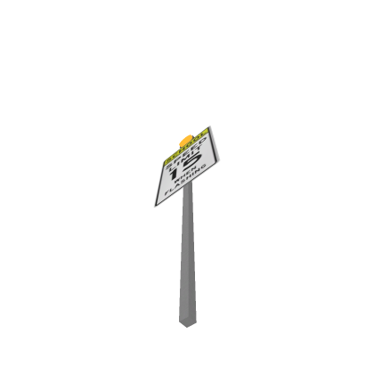 School Speed Limit sign [Flashing Light]