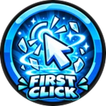 First Click Roblox badge thumbnail