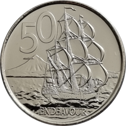 New Zealand 50 Cent - Elizabeth II (New Type)