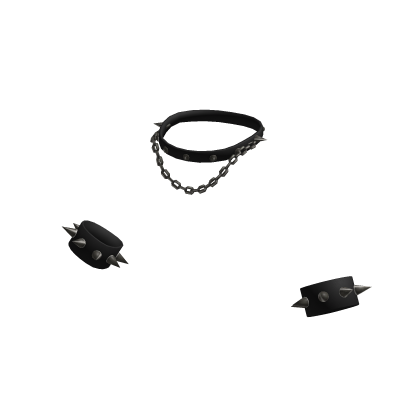 Choker and spiked cuffs (Woman 3.0)