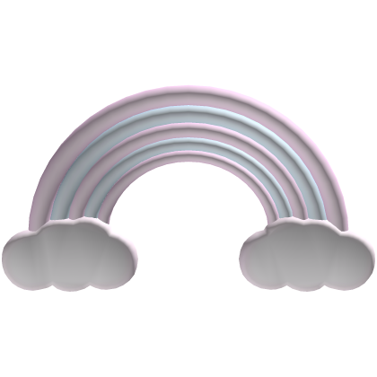 ˗ˏˋ ♡  cute rainbow cotton candy backpack Roblox item
