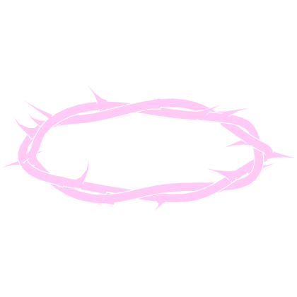 Glowing Thorn Halo Pink White Roblox item