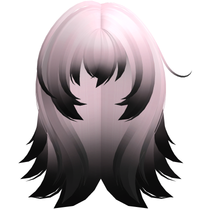 aoi mukou fluffy messy anime hair pink black