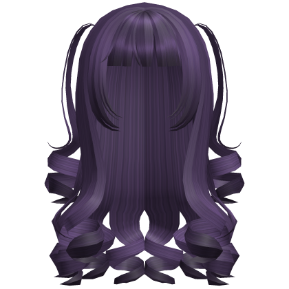 Dolly Coquette Curled Pigtails (Purple) Roblox item
