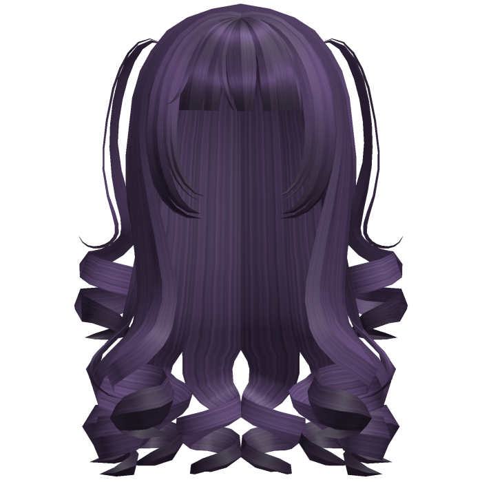Dolly Coquette Curled Pigtails (Purple)