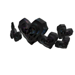 Onyx Iridescence Heart Crown