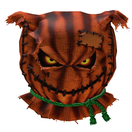 Scarecrow Sack Mask Orange