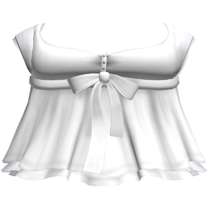 ♡: white delicate dainty babydoll top