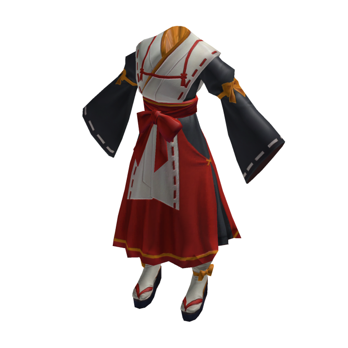 Traditional Attire Shrine Maiden Outfit-White Red
