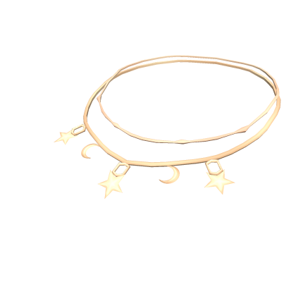 Stars & Moon Charm Necklace Roblox item