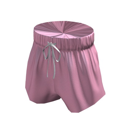 Cotton High-Waisted Shorts - Light Pink