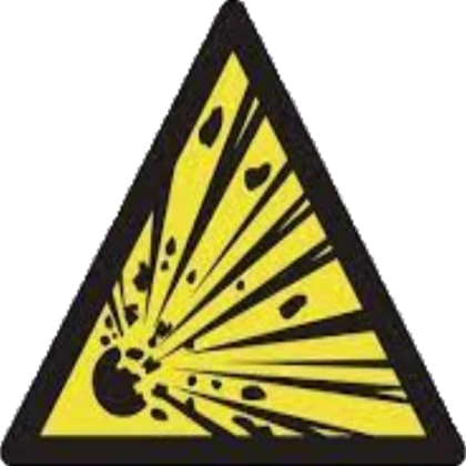 explosive sign