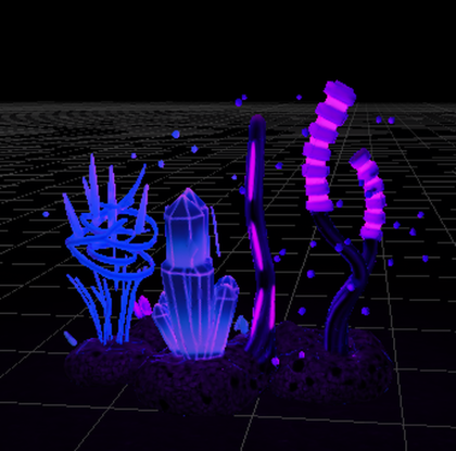 [Neon Nature] Bioluminescent Crystal Pillar Set preview 2