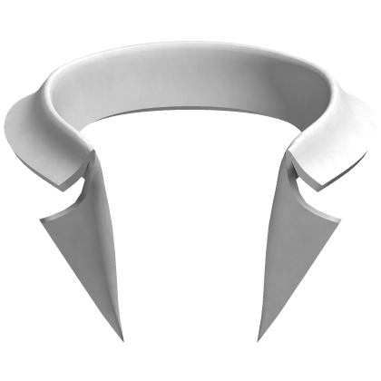 White Crooked Collar Roblox NoFilter