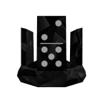 [⏳LIMITED] Black Sparkle Time Domino Crown