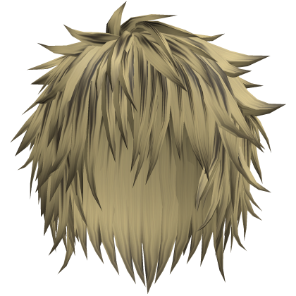 Blonde & Black Messy Emo Scene Wolfcut Hair Roblox item