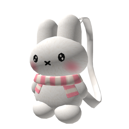 Cute Bunny Backpack with Pink Scarf