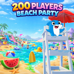 200 Players Beach Party (Slime World)