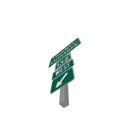 Freeway sign