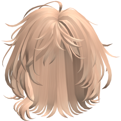Soft Wavy Shag Hair - Peach Blonde