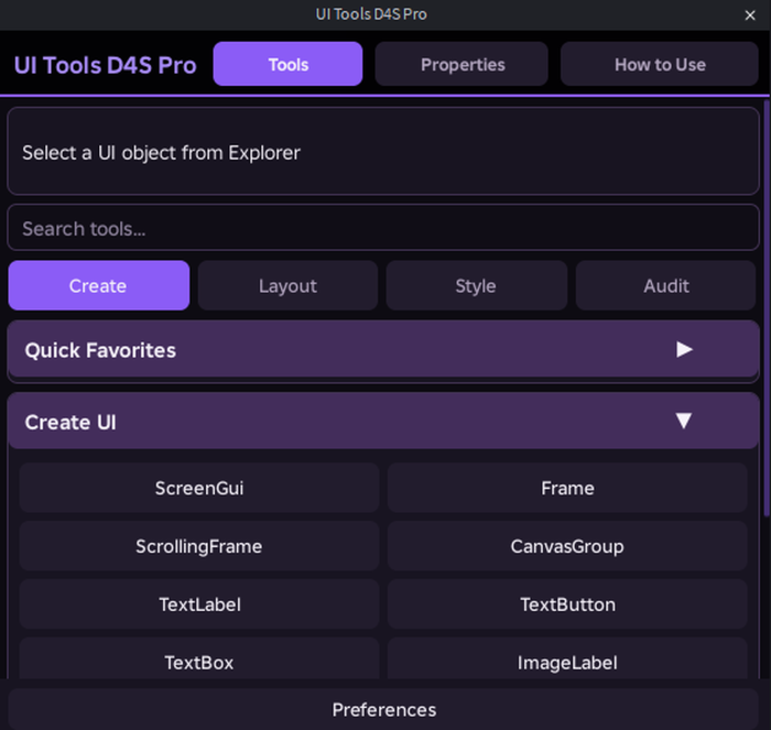 UI Tools D4S Pro preview 2