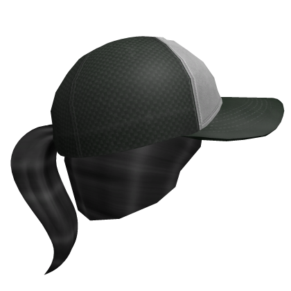 Ponytail w Trucker Cap Green Roblox item