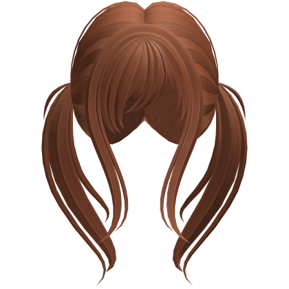 Long Wavy Pigtails with Bangs Ginger Roblox item