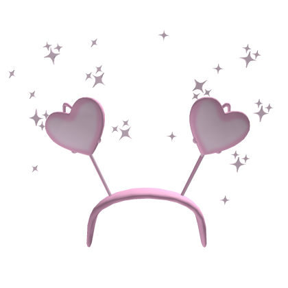 Pink Heart Diwali Sparkler Headband