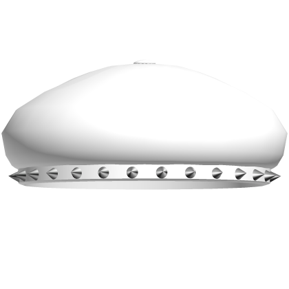 White emo beret w spikes