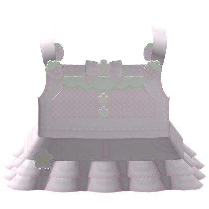 (FREE UGC) cute strawberry overall ꒰code : pawi꒱ Roblox item