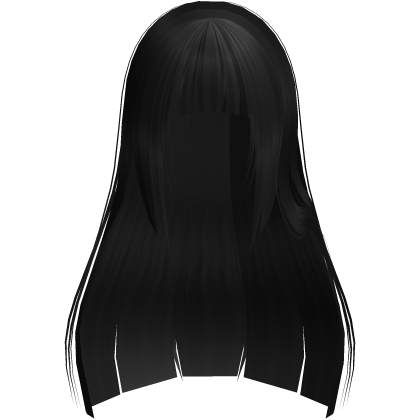 Long Black Hime Swept Yumeko Anime Hair Roblox item