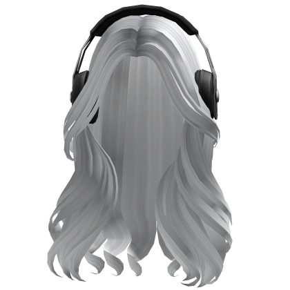 Curly Stylish Model Girl Hair w Headphones Roblox item