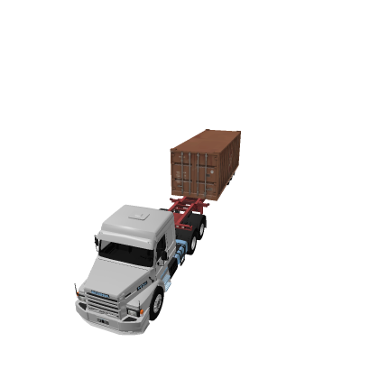 Scania Old Model 113H Container Trailer Truck