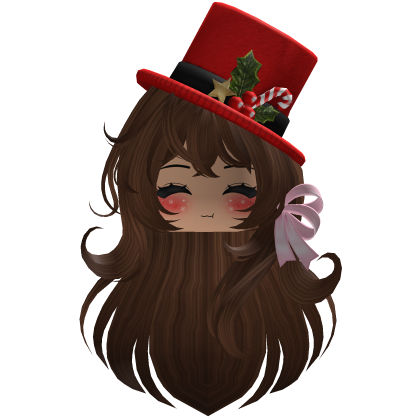 Beautiful Christmas hat hairstyle bow (Brown)