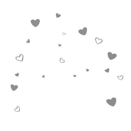 White Heart Confetti