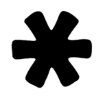asterisks.