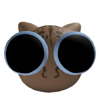 cute serval huge eyes cat head Roblox item