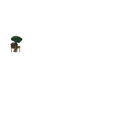 🌿 Low Poly Tree House Jungle Forest Cabin Nature