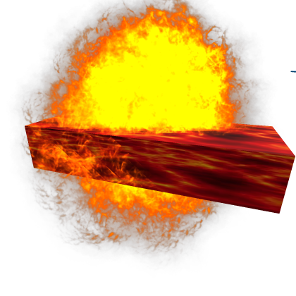lava brick on fire AND RED SMOKE!