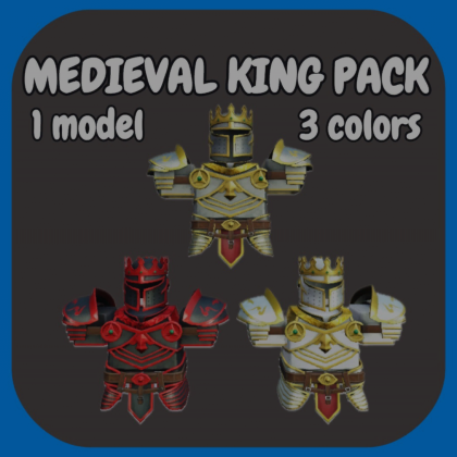 [R15/R6] Medieval king armor set