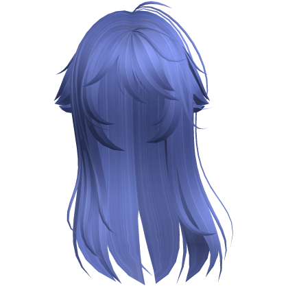 Blue Shy Moe Cat Girl Windy Whispy Hair