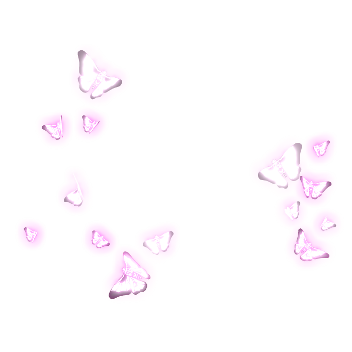(GLOWING) Cute Butterfly/Moth Aura in Pink