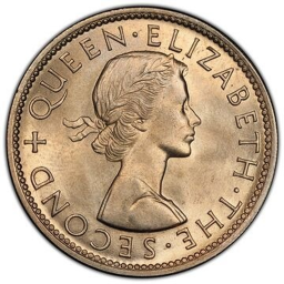 New Zealand One Florin - Elizabeth II