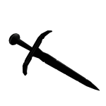 Giant's Black Dented Sword
