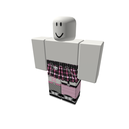 🎀 Black Pink Goth Skirt ☠️