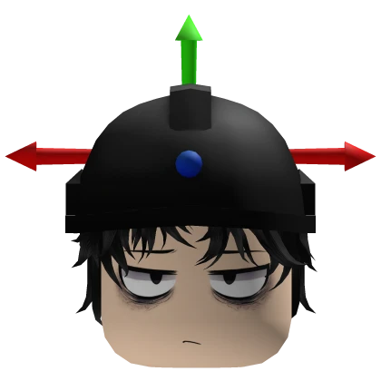 Exhausted Game Dev Hat w/ Black Hair 🫩 | Roblox Item - Rolimon's