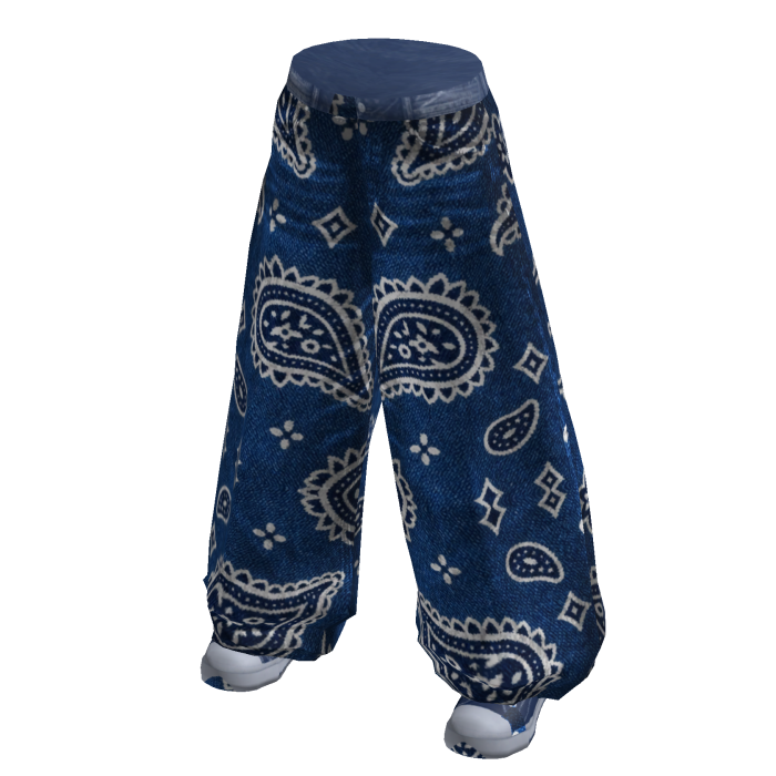 Blue Bandana Jeans